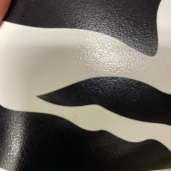 The Attico Black White Zebra Midnight clutch shoulder bag - Picture 8 of 12